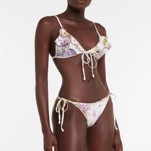 NWT Zimmerman Jude Ruffle Frill triangle Bikini set